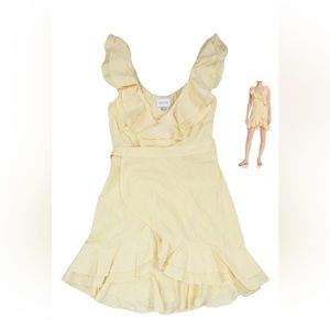 Yellow and white striped Saylor dress